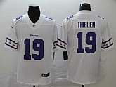 Nike Vikings 19 Adam Thielen White Team Logos Fashion Vapor Limited Jersey,baseball caps,new era cap wholesale,wholesale hats